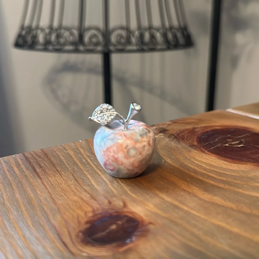 Fire Amethyst Crystal Apple - Picture 4 of 4